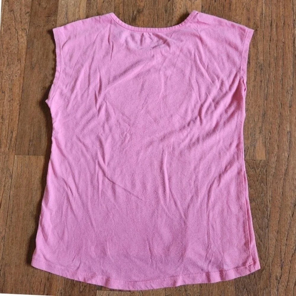 The Childrens Place Girls Pink Sequin Star Rainbow Muscle Tee Shirt L 10/12 633